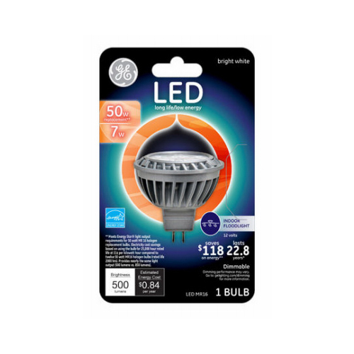 LED Bulb MR16 Bi-Pin Bright White 50 W Clear - pack of 3