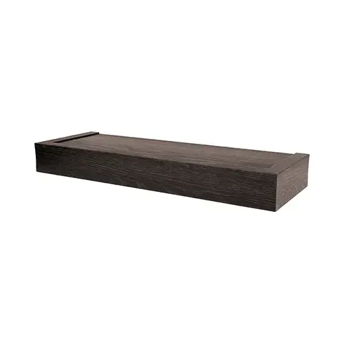 Floating Shelf, Modern Design, Espresso, 18-In.