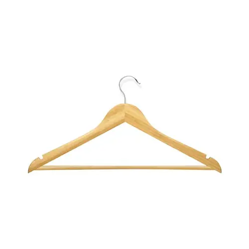 Honey-Can-Do HNG-01206 Suit Hanger 9-5/16" H X 7/16" W Brown