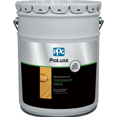 PPG PROLUXE SIK250-072/05 ProLuxe SRD RE Wood Finish, Transparent Matte, Butternut, 5-Gallons