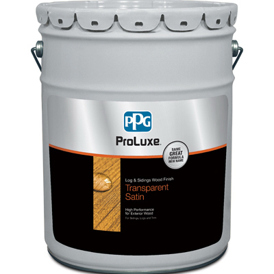 PPG SIK42078.05 Proluxe Cetol Log and Siding Wood Finish, Satin, Natural, Liquid, 5 gal, Pail