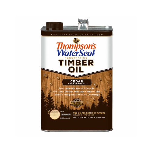 Penetrating Timber Oil Thompson's WaterSeal Transparent Cedar 1 gal Cedar - pack of 4