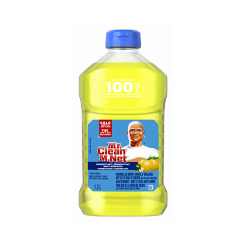 Cleaner, 45 oz Bottle, Liquid, Summer Citrus, Yellow
