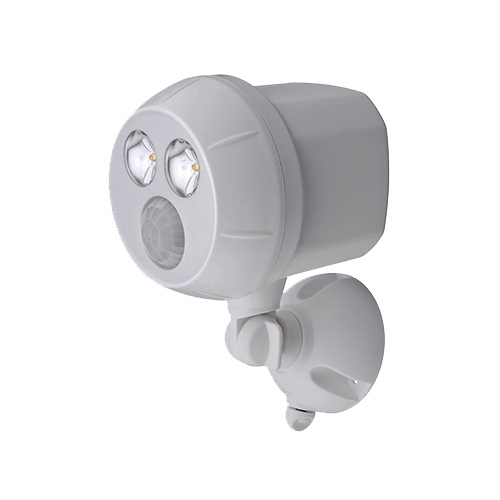 MR BEAMS/WIRELESS ENVIRONMENT LLC MB380-WHT-01-04 LED Motion-Sensing Spot Light, Ultra Bright, Wireless, 400 Lumens, White