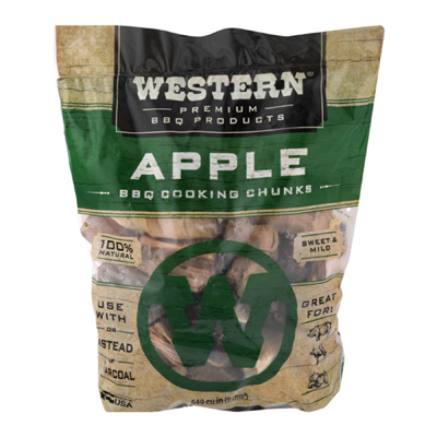 Western Premium BBQ 28084 Grill Cooking Chunks, Apple, 549-Cu. In.