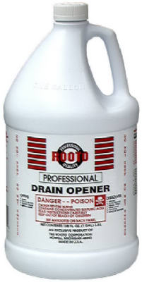 Rooto 1084 Drain Opener, Sulfuric Acid, 1-Gal.