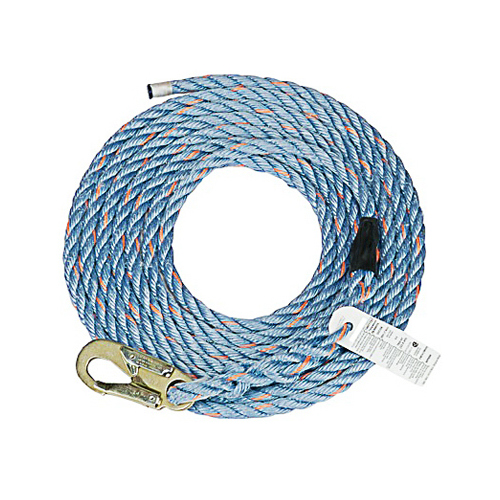 Vertical Lifeline, Polysteel Rope, 5/8-In. x 50-Ft.