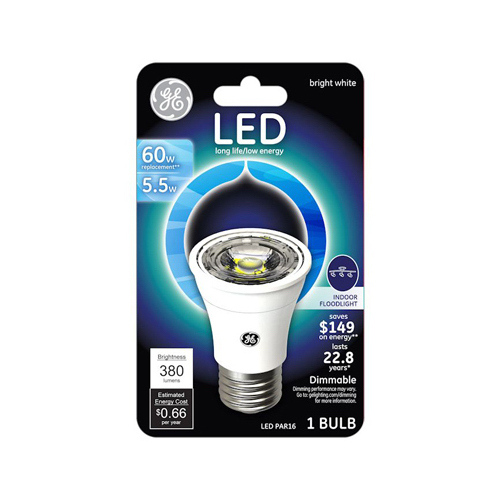 LED Flood Light Bulb, Indoor, Warm White, Clear Bulb, 450 Lumens, 5 Watts