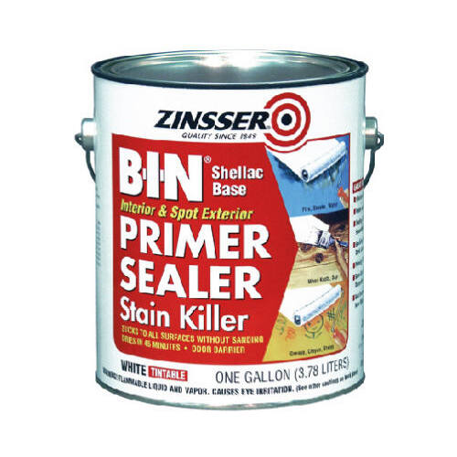 Zinsser 320991 B-I-N 00901 Shellac-Base Primer, White, 1 gal