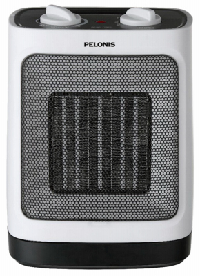 Pelonis HT-1003 Ceramic Heater, Oscillating, Adjustable Thermostat, 900/1500-Watt