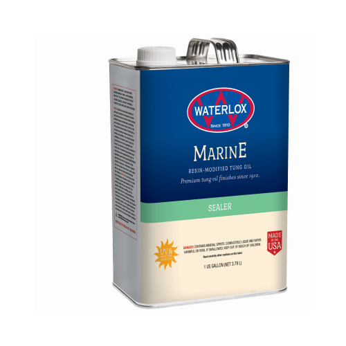WATERLOX COATINGS CORP 13809-XCP4 Marine Sealer, Medium Sheen, 1-Gallon - pack of 4
