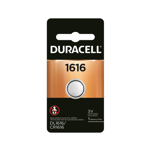 DURACELL DISTRIBUTING NC 11609-XCP6 Lithium Keyless Entry Battery, #1616, 3-Volt - pack of 6