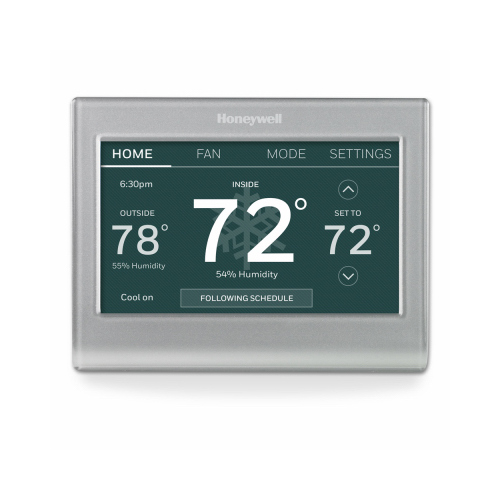 Honeywell RTH9585WF1004/U RTH9585WF Programmable Thermostat, 24 V, Silver