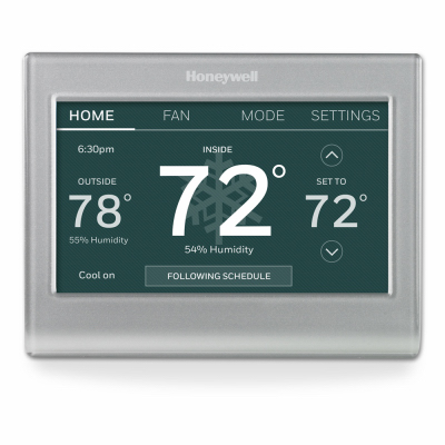 Honeywell RTH9585WF1004/U RTH9585WF Programmable Thermostat, 24 V, Silver