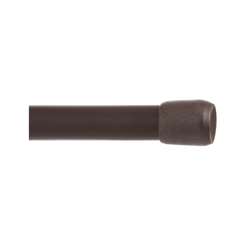 Kenney KN621NP KN621 Spring Tension Rod, 5/8 in Dia, 48 to 75 in L, Metal, Chocolate