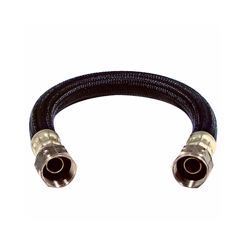 Brasscraft Bwb0 12 Water Heater Connection Hose Flexible Braided 34 Fip X 34 Fip X 12 In