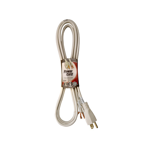 Power Supply Cord, 14/3, 6-Ft.