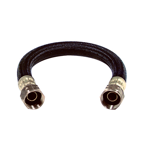 Water Heater Connection Hose, Flexible, Braided, 3/4 FIP x 3/4 FIP x 18-In.