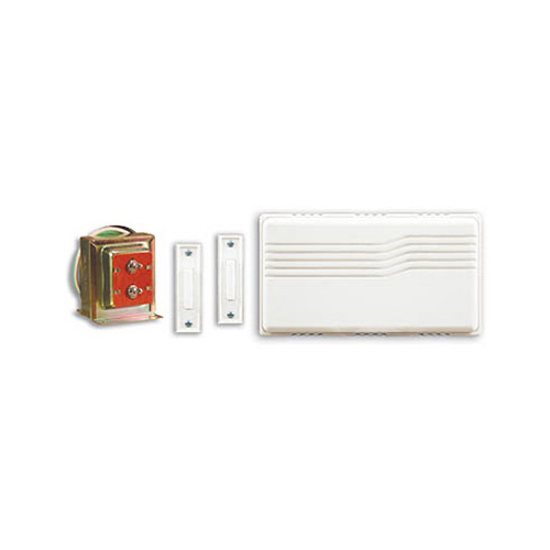 Globe Electric SL-27102-02 Wired Doorbell Contractor Kit, White