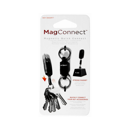 Magnetic Quick Connect Key Holder, Black - pack of 6