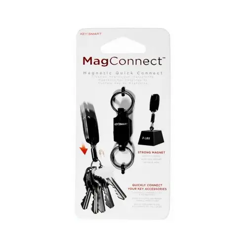 Magnetic Quick Connect Key Holder, Black - pack of 6