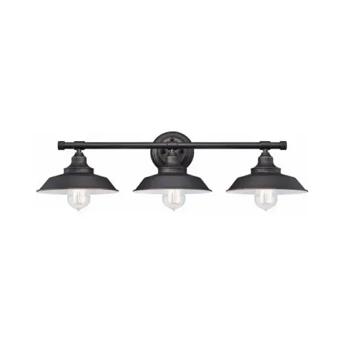 3-Light Wall Fixture, Bronze Finish