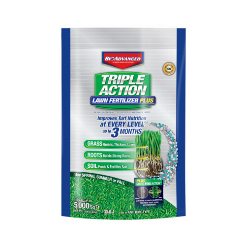 Lawn Fertilizer Plus, 12 lb Bag, Granular, 30-0-4 N-P-K Ratio
