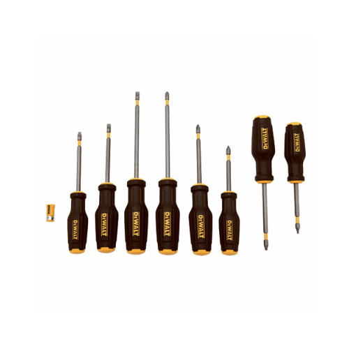 Screwdriver Set, 8-Piece, Steel, Yellow