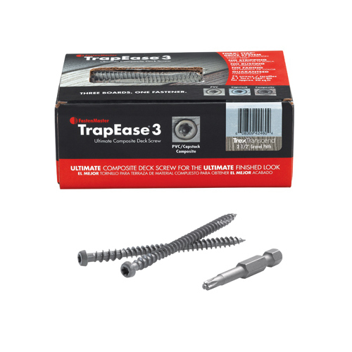 TrapEase 3 Deck Screws, Pebble, 75-Pc.