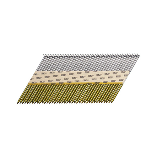 SENCO FASTENING SYSTEMS K528APBXN Collated Framing Nails, 34 Degree, Bright Finish, .131 x 3-1/4-In., 2,500-Ct.
