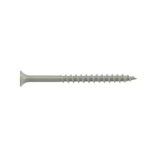 Fas-n-Tite Exterior Wood Screws, Gray Ceramic, 3-In. x #10, 1-Lb.