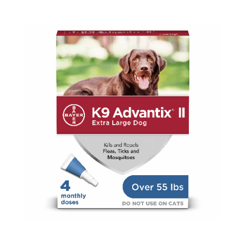 Flea And Tick Prevention & Treatment for Dogs over 55-Lbs., 4 Doses  pack of 4