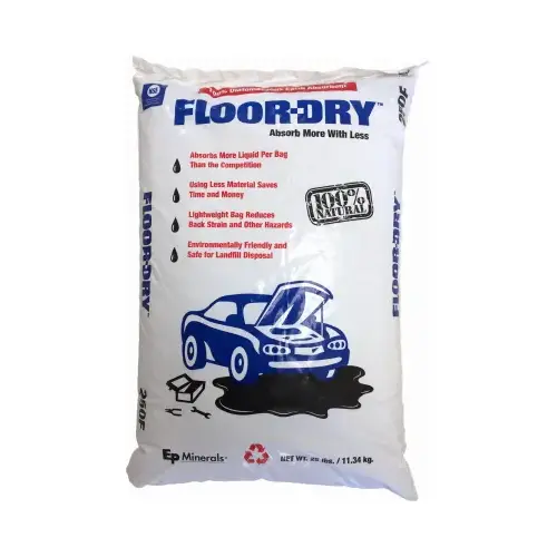 Liquid & Oil Cleaner Dry Absorbent, 25 Lbs.