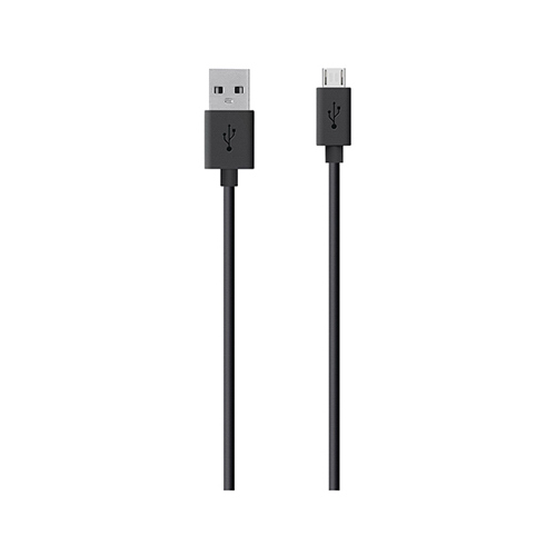 PETRA INDUSTRIES BKNF012BT04B Mixit Micro USB Charge & Sync Cable, Tangle-Free, Black, 4-Ft.