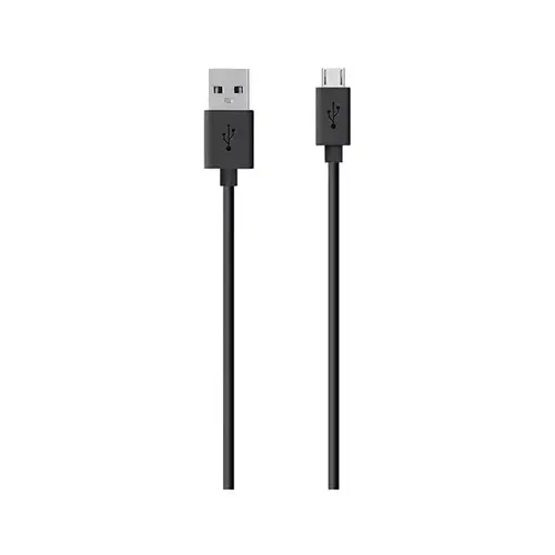 Mixit Micro USB Charge & Sync Cable, Tangle-Free, Black, 4-Ft.