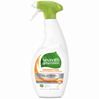 SEVENTH GENERATION 68397961 Disinfecting Spray Multi Purpose Cleaner Lemongrass Citrus Disinfectant Cleaner 26 oz