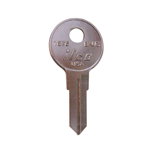 KEY BLANK NP KEY BLANK NICKEL PLATED