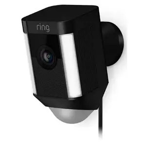 Spotlight Cam Wired Outdoor Rectangle Security Camera, Black Spotlight Cam Wired Outdoor Rectangle Security Camera, Black