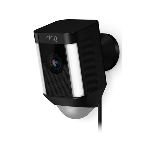 Ring 8SH1P7-BEN0 Spotlight Cam Wired Outdoor Rectangle Security Camera, Black