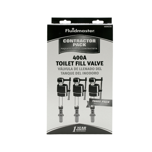 Fluidmaster 400ACN3P5 400A Universal Toilet Fill Valve - pack of 3