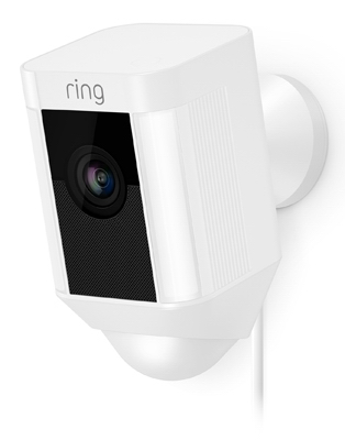 Ring 8SH1P7-WEN0 Spotlight Cam Wired Outdoor Rectangle Security Camera, White