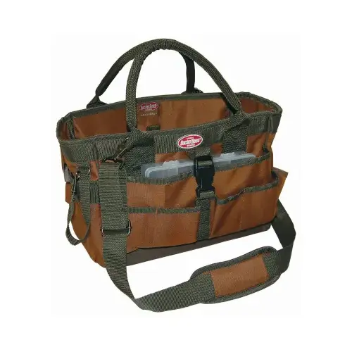 Gatemouth 16 in. Soft Tote Brown and Green