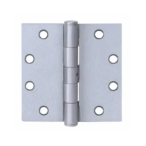 Tell Manufacturing HG100315 H4545 Series Square Corner Hinge, 4-1/2 in H Frame Leaf, 0.134 in Thick Frame Leaf, Satin
