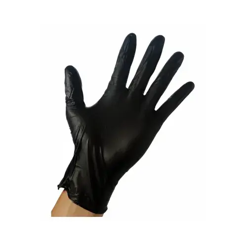 Nitrile Gloves, Disposable, Black, Men's XL, 100-Ct.