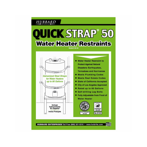 Holdrite QS-50 Quick Strap Water Heater Bracing System