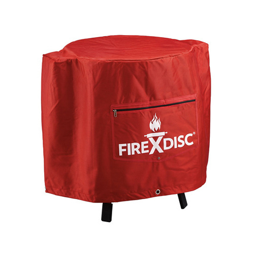 FIREDISC TCGFDCR Universal Grill Cover, 24 in W, 22 in D, 24 in H, 1680D Oxford, Fireman Red
