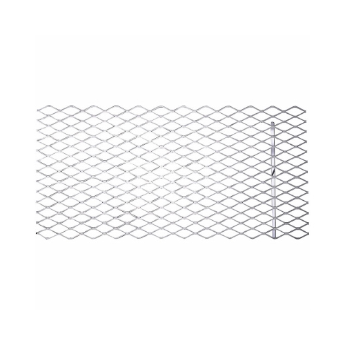 4075BC 32" x 16" Expanded Steel 3/4" Grid 13 Gauge in Plain Steel Plain Steel Finish