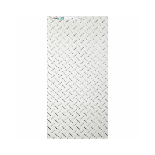 4220BC 24" x 12" Diamond Plate 0.63 Gauge Polished Aluminum Finish