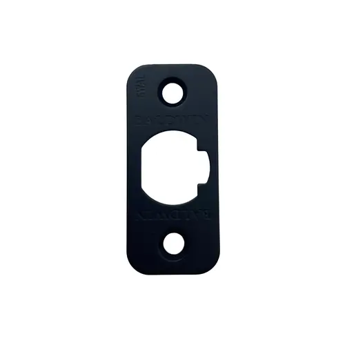 Baldwin Reserve 8BR0325010 Deadlatch Round Corner Faceplate Satin Black Finish