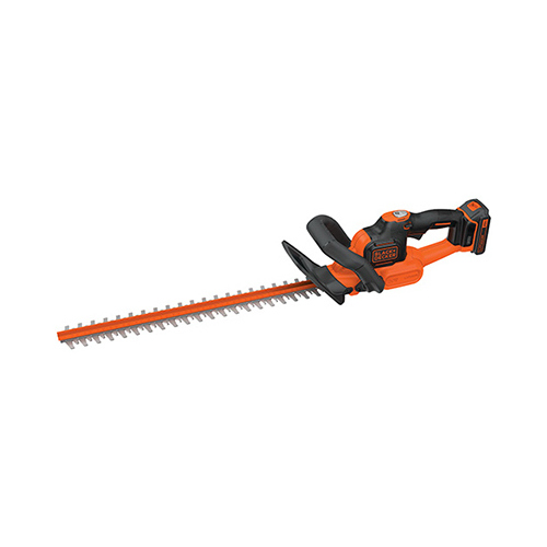 Powercut Hedge Trimmer Set, 20 V Battery, Lithium-Ion Battery, 3/4 in Cutting Capacity Black/Orange